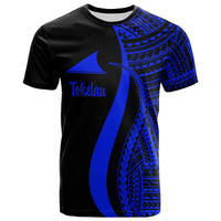 Tokelau T Shirt Blue Polynesian Tentacle Tribal Pattern Unisex Blue - Polynesian Pride
