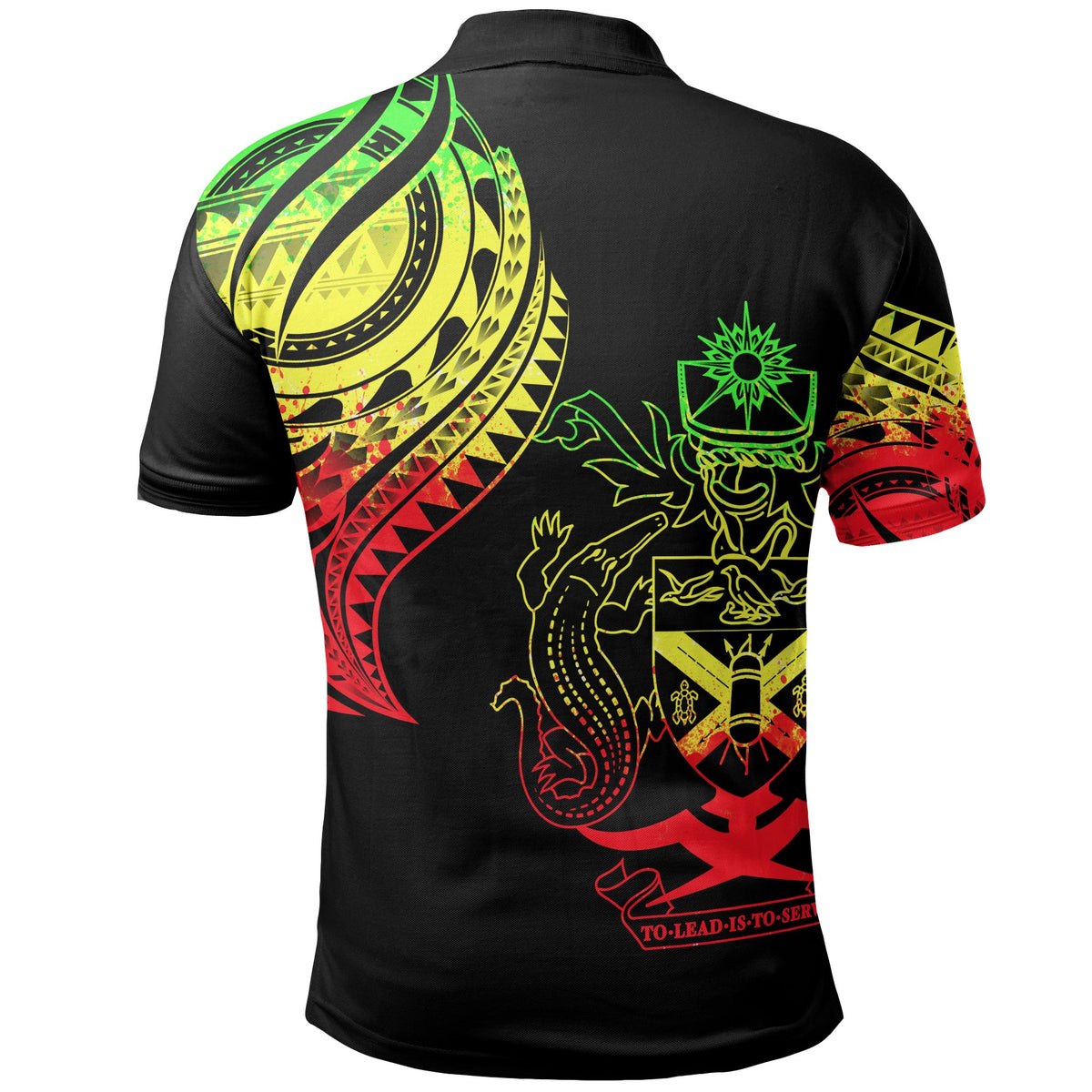 Solomon Islands Polo Shirt Melanesian Tatau Reggae Patterns - Polynesian Pride