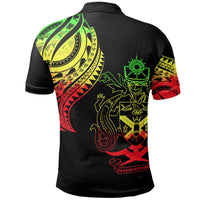 Solomon Islands Polo Shirt Melanesian Tatau Reggae Patterns - Polynesian Pride