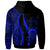 Tuvalu Hoodie Blue Tentacle Tribal Pattern - Polynesian Pride