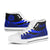 American Samoa Custom Personalised High Top Shoes Blue - Polynesian Tentacle Tribal Pattern - Polynesian Pride