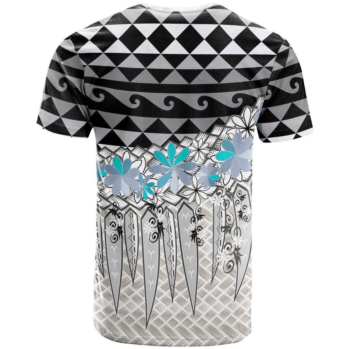 Chuuk T Shirt Coconut Leaves Weave Pattern - Polynesian Pride