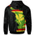 Hawaii Custom Zip up Hoodie Wrap Flag and Polynesian Paterns - Polynesian Pride