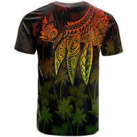 Wallis and Futuna Custom T Shirt Polynesian Wings Reggae - Polynesian Pride