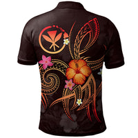 Polynesian Hawaii Polo Shirt Legend of Kanaka Maoli (Red) - Polynesian Pride