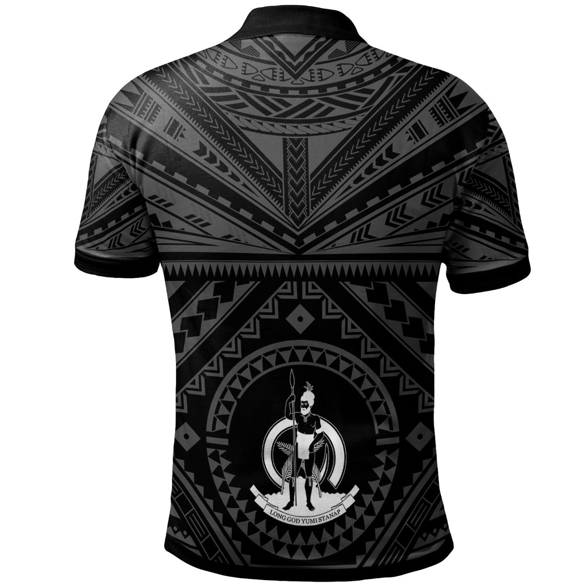 Vanuatu Polo Shirt Vanuatuan Seal With Polynesian Tattoo Style - Polynesian Pride