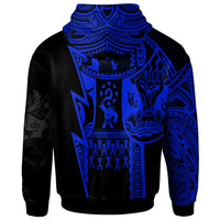 Polynesian Tonga Zip up Hoodie Maui Moana Tattoo with Seal Tonga - Polynesian Pride