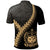 Samoa Polo Shirt Samoan Coat Of Arms With Polynesian Tattoo Gold - Polynesian Pride