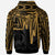 Pohnpei Hoodie Pohnpei Seal In Heartbeat Patterns Style (Gold) - Polynesian Pride