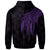 Niue Zip up Hoodie Polynesian Wings (Purple) - Polynesian Pride