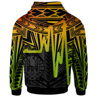 Tahiti Custom Hoodie Tahiti Seal In Heartbeat Patterns Style (Reggea) - Polynesian Pride
