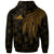 Tokelau Polynesian Custom Zip up Hoodie Polynesian Wings (Golden) - Polynesian Pride