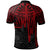 Samoa Polo Shirt Samoan Seal With Polynesian Pattern In Heartbeat Style (Red) - Polynesian Pride