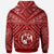 Tonga Custom Hoodie Tonga Seal With Polynesian Tattoo Style (Red) - Polynesian Pride