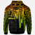 American Samoa Custom Hoodie Seal With Polynesian Pattern Heartbeat Style (Reggae) - Polynesian Pride