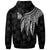 Wallis and Futuna Custom Zip up Hoodie Polynesian Wings White - Polynesian Pride