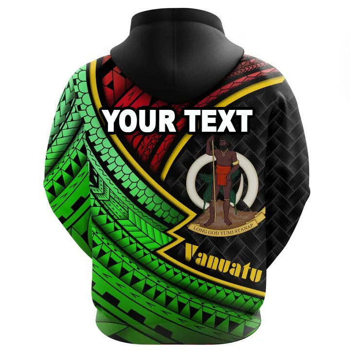 Custom Vanuatu Hoodie Vanuatu Lauhala Polynesian LT6 Unisex Black - Polynesian Pride