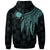 Northern Mariana Islands Polynesian Zip up Hoodie Polynesian Wings Turquoise - Polynesian Pride