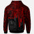 Tahiti Hoodie Tahiti Seal In Heartbeat Patterns Style (Red) - Polynesian Pride