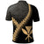 Hawaii Kanaka Maoli Polo Shirt Coat Of Arms With Polynesian Tattoo Gold - Polynesian Pride