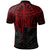 Tahiti Custom Polo Shirt Tahitian Seal In Heartbeat Patterns Style (Red) - Polynesian Pride