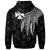 Wallis and Futuna Custom Zip up Hoodie Polynesian Wings White - Polynesian Pride