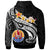 Tahiti Custom Hoodie Tahiti Seal Polynesian Patterns Plumeria (Black) - Polynesian Pride