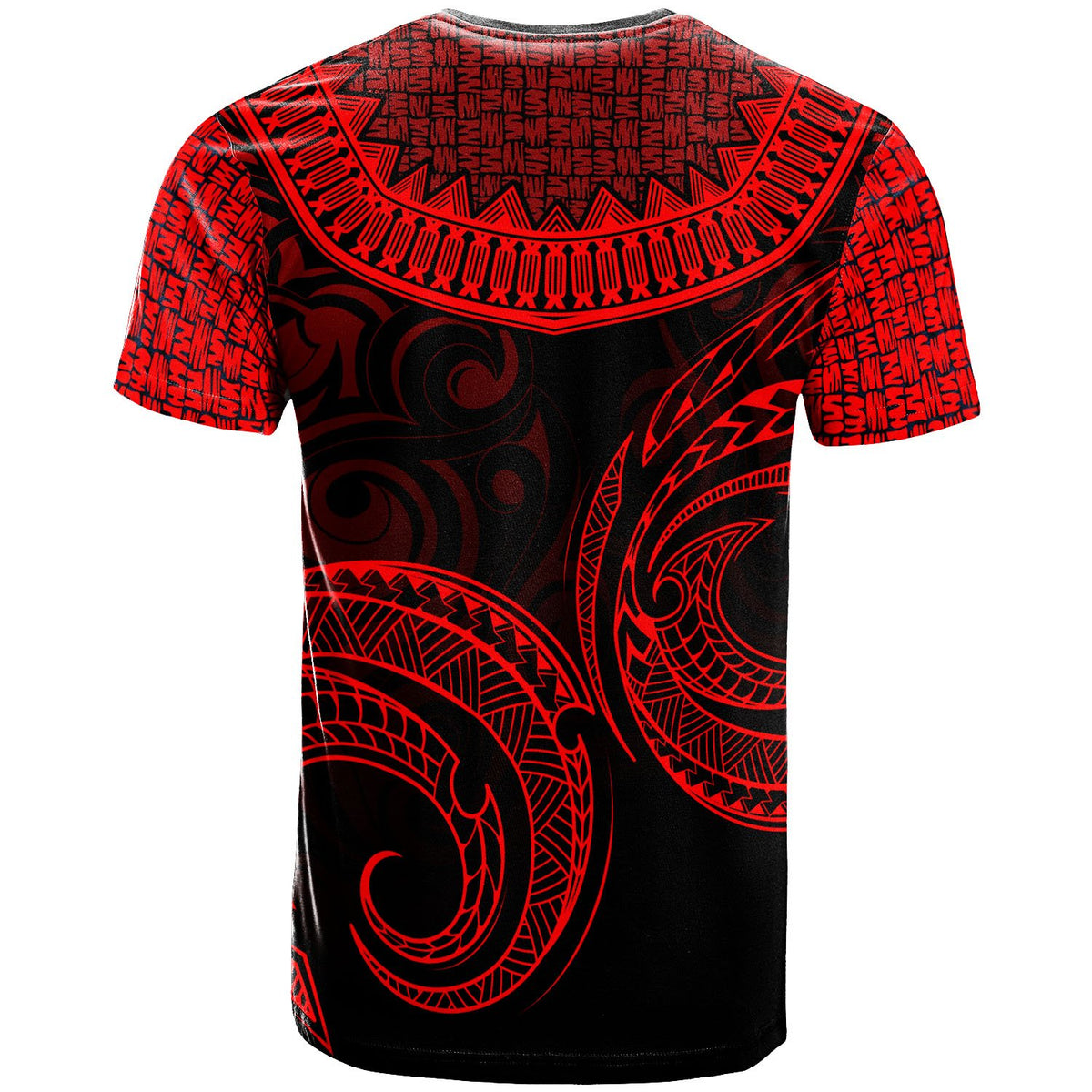 Tonga Custom T Shirt Unique Serrated Texture Red - Polynesian Pride