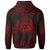 Tonga Custom Zip up Hoodie Coat of Arms With Patterns Red Color - Polynesian Pride