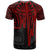 Samoa T Shirt Samoan Seal With Polynesian Pattern In Heartbeat Style (Red) - Polynesian Pride