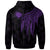 Northern Mariana Islands Polynesian Custom Zip up Hoodie Polynesian Wings Purple - Polynesian Pride