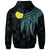 Palau Polynesian Custom Zip up Hoodie Polynesian Wings (Turquoise) - Polynesian Pride