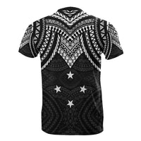 Federated States of Micronesia T Shirt Micronesian Pattern Black Armor Style - Polynesian Pride