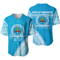 Lavengamalie College Tonga Baseball Jersey Happy 42nd Anniversary LT13 - Polynesian Pride