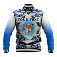 Custom Text And Number Fiji Baseball Jacket Kaiviti Fijian Special Tapa Pattern LT14 - Polynesian Pride