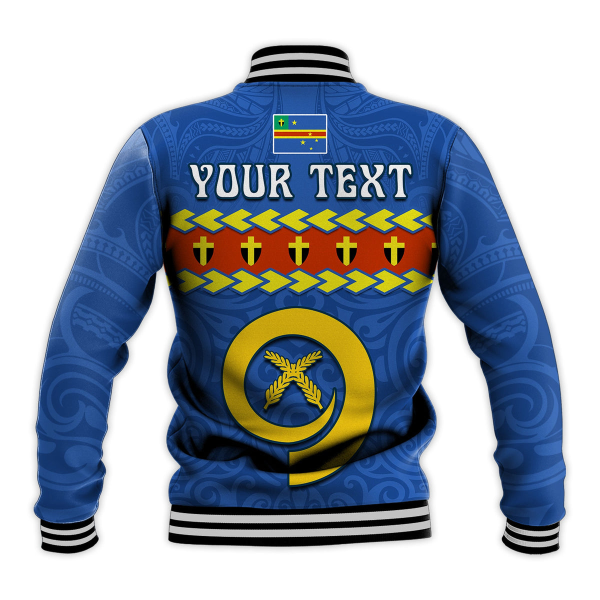 (Custom Personalised) Tafea Province Baseball Jacket Vanuatu Pig Tusk Polynesian Flag Style LT14 - Polynesian Pride