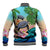 Polynesian Turtle Coconut Tree And Orchids Baseball Jacket LT14 - Polynesian Pride