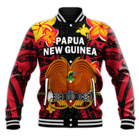 (Custom Personalised) Papua New Guinea Baseball Jacket PNG Bird Of Paradise Polynesian Pattern LT14 - Polynesian Pride