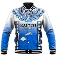 Custom Text And Number Fiji Baseball Jacket Kaiviti Fijian Special Tapa Pattern LT14 - Polynesian Pride