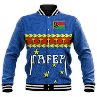 (Custom Personalised) Tafea Province Baseball Jacket Vanuatu Pig Tusk Polynesian Flag Style LT14 - Polynesian Pride