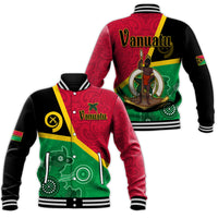 Vanuatu Baseball Jacket Aboriginal Turtle Mix Sand Drawing LT13 - Polynesian Pride