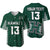 (Custom Text and Number) Hawaii Football Baseball Jersey Kakau Warrior Be Stronger Ver.01 LT13 Green - Polynesian Pride