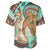 Hawaii Baseball Jersey Polynesian Shark And Sea Turtle Dreamy Turquoise Artsy LT14 - Polynesian Pride