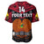 (Custom Text And Number) Papua New Guinea Rugby Baseball Jersey PNG Kumuls Bird Of Paradise Black LT14 - Polynesian Pride