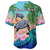 (Custom Personalised) Polynesian Turtle Coconut Tree And Orchids Baseball Jersey LT14 - Polynesian Pride
