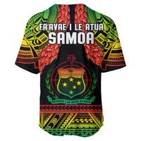 Samoa Rugby Baseball Jersey Teuila Torch Ginger Gradient Style LT14 - Polynesian Pride