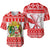 Custom Personalised Hawaii Christmas Baseball Jersey Kanaka Polynesian Santa Claus Mele Kalikimaka LT14 Red - Polynesian Pride