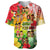 Aloha Poly Fest Baseball Jersey Polynesian Pattern With Tropical Flowers LT14 - Polynesian Pride