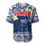 (Custom Personalised) Samoa Baseball Jersey Samoan Plumeria Flowers Mix Polynesian Pattern LT14 - Polynesian Pride