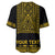 (Custom Personalised) Polynesian Baseball Jersey Dashiki With Polynesian Tattoo Royal Golden Version LT14 - Polynesian Pride